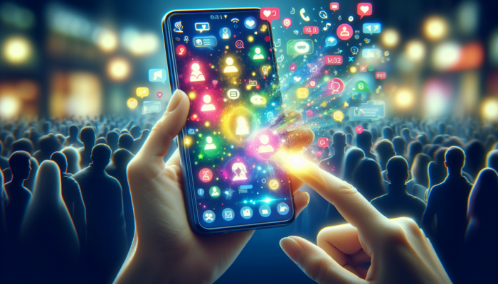 A smartphone displaying a vibrant Google Business profile with an active Q&A section.