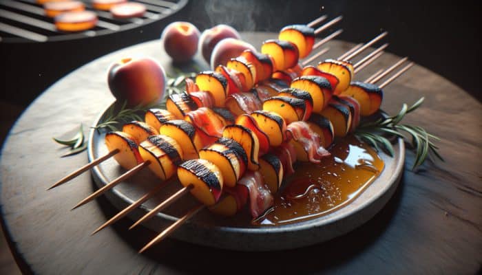 Grilled Peach and Bacon Skewers for a Perfect Summer Treat